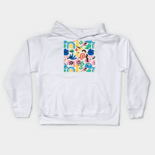 Colorful Abstract sample pattern Kids Hoodie